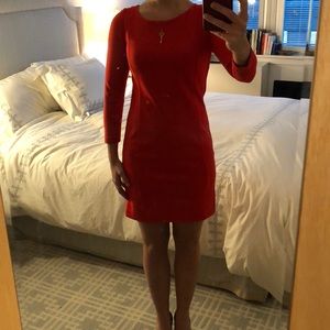 JCrew red dress